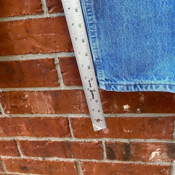 Carthartt Mens 36X32 Blue Jean Denim Work Pants Straight Leg Well Worn - Picture 8 of 9